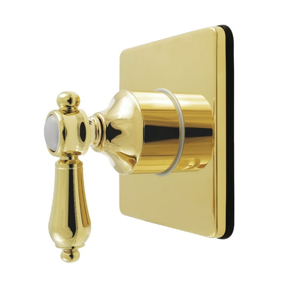 Kingston Brass KS4042BAL Heirloom Single-Handle Six-Way Diverter Valve with Square Trim Kit, Polished Brass