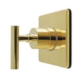 thumbnail image 1 of Kingston Brass KS4042CML Manhattan Single-Handle Six-Way Diverter Valve with Square Trim Kit, Polished Brass, 1 of 4