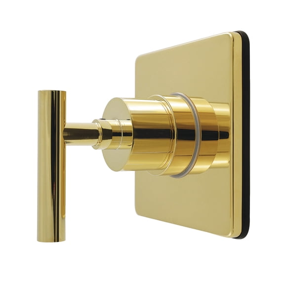 Kingston Brass KS4042CML Manhattan Single-Handle Six-Way Diverter Valve with Square Trim Kit, Polished Brass