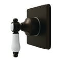 thumbnail image 1 of Kingston Brass KS4045BPL Bel-Air Single-Handle Six-Way Diverter Valve with Square Trim Kit, Oil Rubbed Bronze, 1 of 4