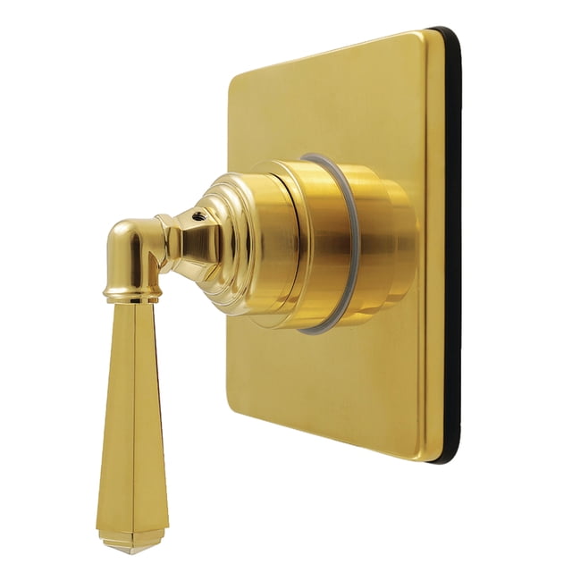 Kingston Brass KS4042AX Restoration Single-Handle Six-Way Diverter Valve With Trim Kit – Polished Brass, 1 Inlet / 6 Outlets For Shower Heads, Handshowers, Body Sprays