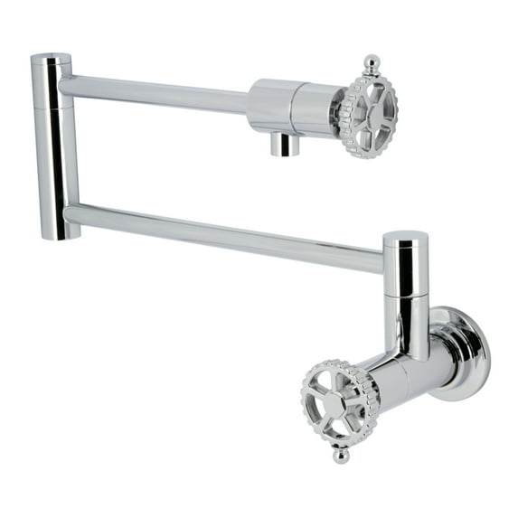 Kingston Brass KS4101CG Fuller Wall Mount Pot Filler Faucet, Polished Chrome