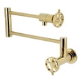 thumbnail image 1 of Kingston Brass KS4102RX Belknap Wall Mount Pot Filler Faucet, Polished Brass, 1 of 4