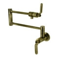 thumbnail image 1 of Kingston Brass KS4103KL Whitaker Wall Mount Pot Filler Faucet, Antique Brass, 1 of 4