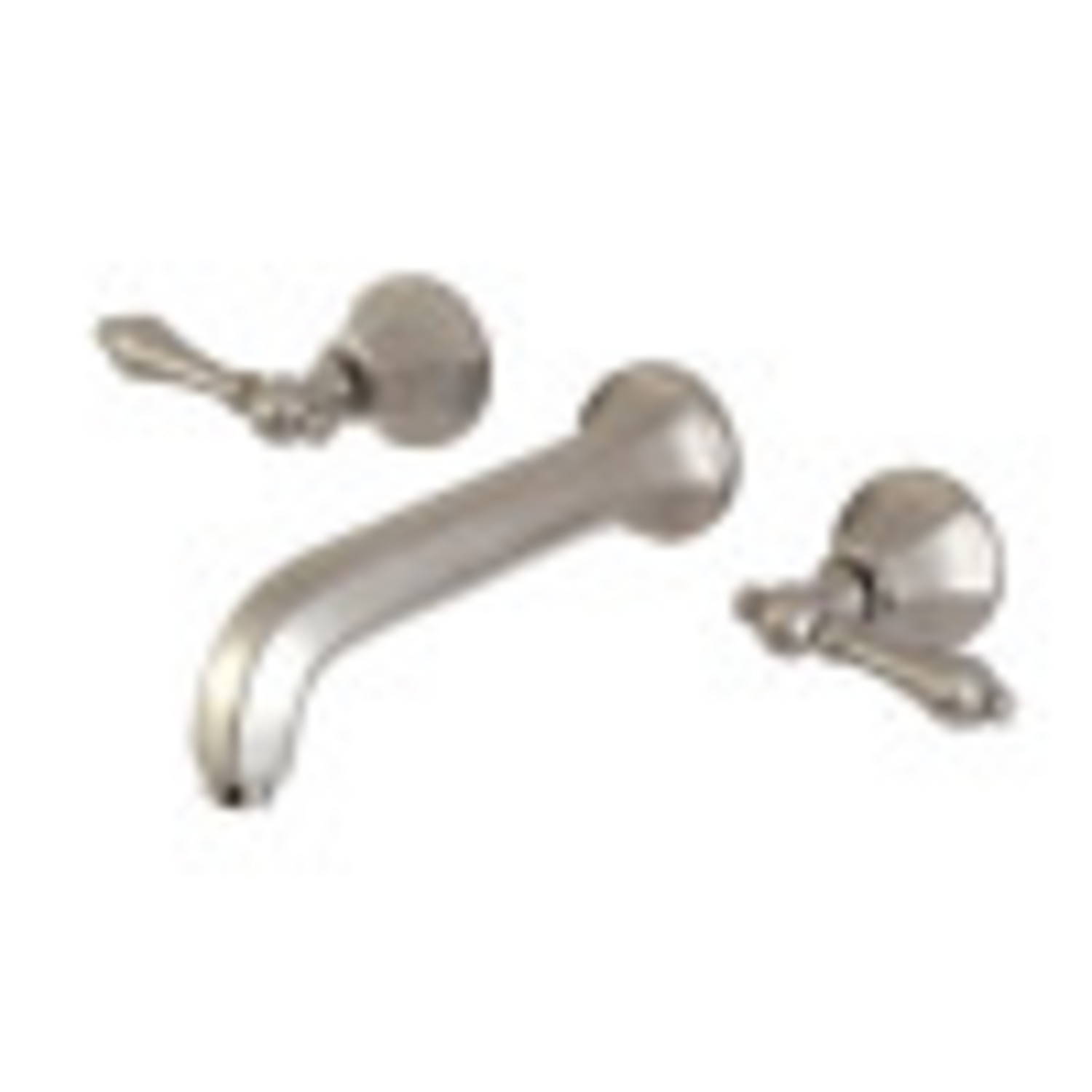 Kingston Brass KS4128AL Metropolitan 2-Handle Wall Mount Bathroom Faucet, Brushed Nickel