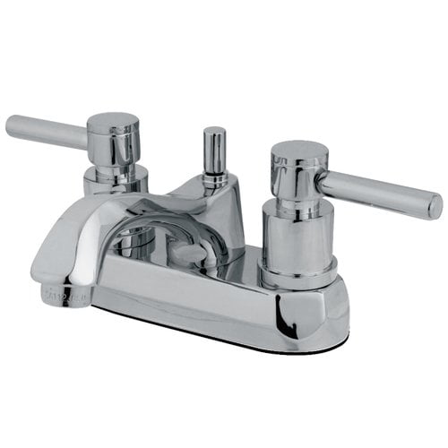 Kingston Brass Concord Two Handle 4" Centerset Lavatory Faucet with Brass Concord Pop-up