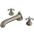 thumbnail image 1 of Kingston Brass KS4308TX Vintage Two-Handle Deck Mount Roman Tub Faucet, Brushed Nickel, 1 of 4