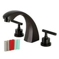thumbnail image 1 of Kingston Brass KS4365CKL Kaiser Two-Handle Deck Mount Roman Tub Faucet, Oil Rubbed Bronze, 1 of 4