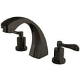 thumbnail image 1 of Kingston Brass KS4365DFL Vintage Two-Handle Deck Mount Roman Tub Faucet, Oil Rubbed Bronze, 1 of 4