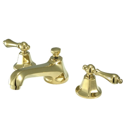 Kingston Brass Metropolitan Two Handle 8" to 16" Widespread Lavatory Faucet with Brass Pop-up