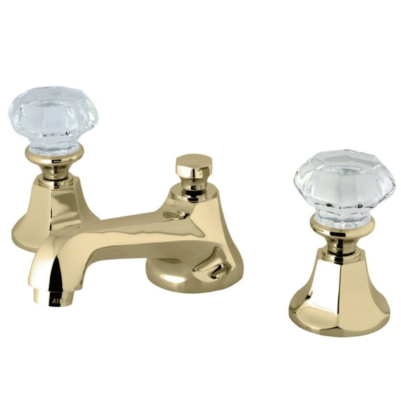 Kingston Brass KS4462WCL 8 in. Widespread Bathroom Faucet, Polished Brass