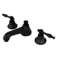 thumbnail image 1 of Kingston Brass Naples Two Handle 8" to 16" Widespread Lavatory Faucet with Brass Pop-up, 1 of 3