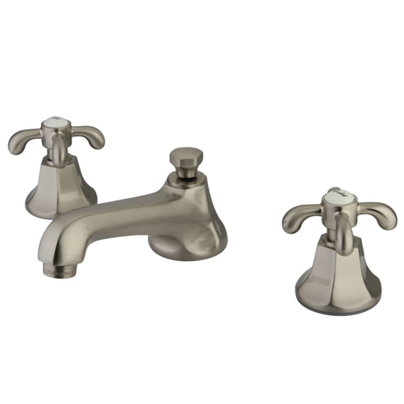 Kingston Brass KS4468TX 8 in. Widespread Bathroom Faucet, Brushed Nickel