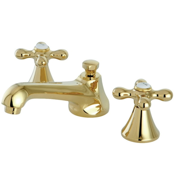 Kingston Brass KS4472AX 8 in. Widespread Bathroom Faucet, Polished Brass
