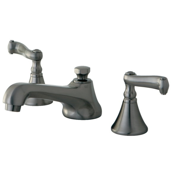 Kingston Brass KS4478FL 8 in. Widespread Bathroom Faucet, Brushed Nickel