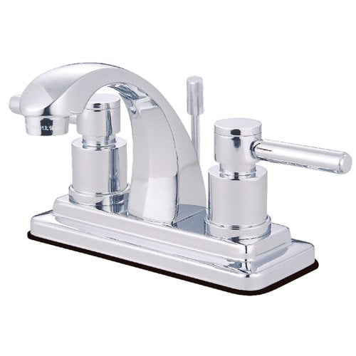 Kingston Brass Concord Two Handle 4" Centerset Lavatory Faucet with Brass Pop-up