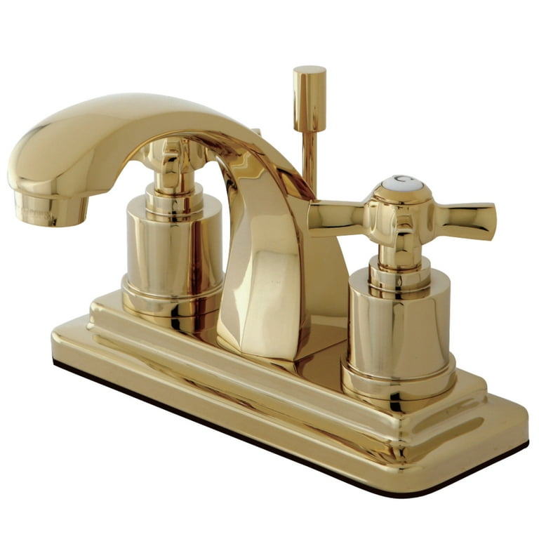 画像 Kingston Brass KS4642ZX 4 in. Centerset Bathroom Faucet, Polished