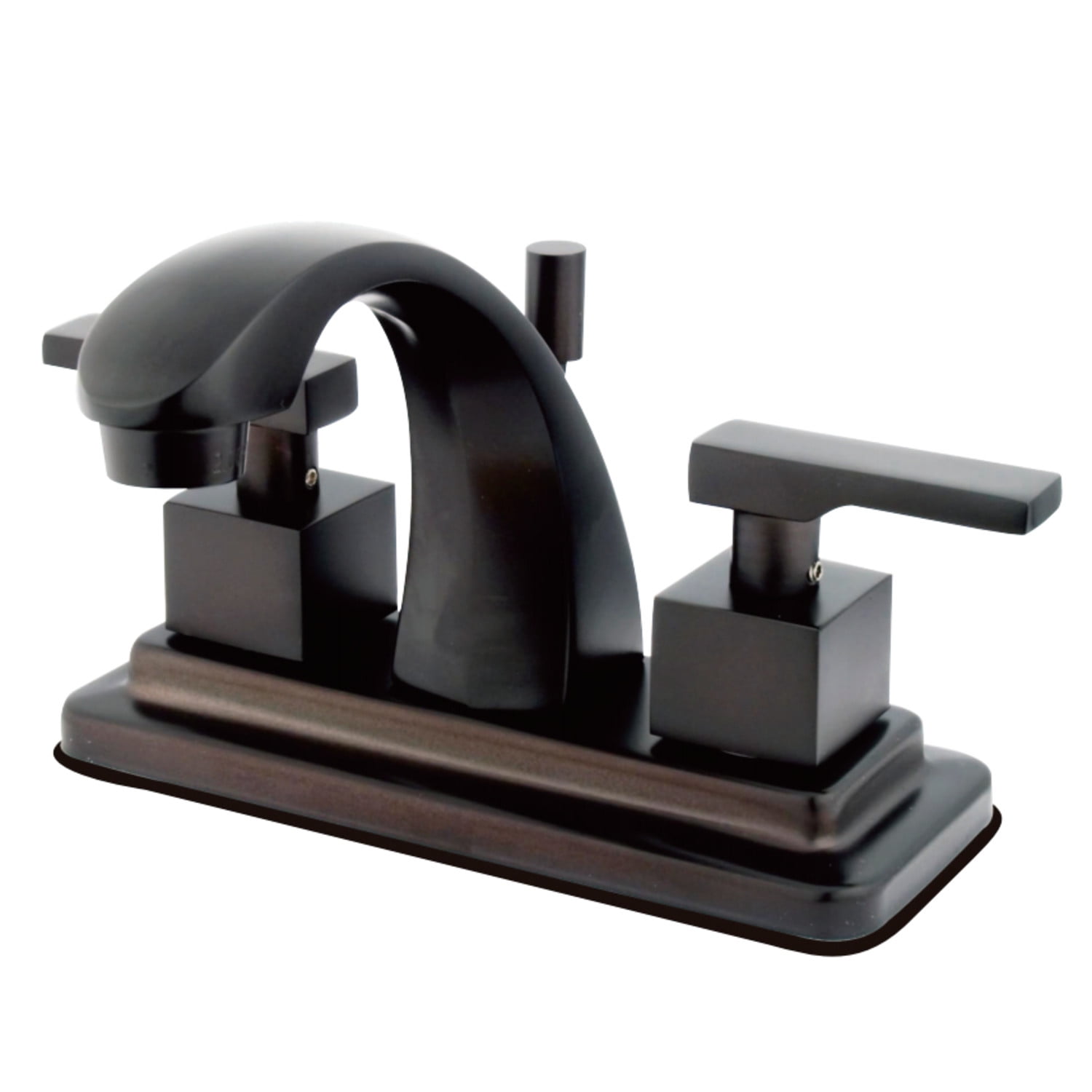 Kingston Brass KS4645QLL 4 in. Centerset Bathroom Faucet, Oil Rubbed Bronze