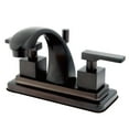 thumbnail image 1 of Kingston Brass KS4645QLL 4 in. Centerset Bathroom Faucet, Oil Rubbed Bronze, 1 of 2