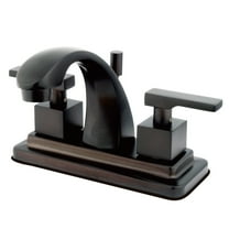 Kingston Brass KS4645QLL 4 in. Centerset Bathroom Faucet, Oil Rubbed Bronze