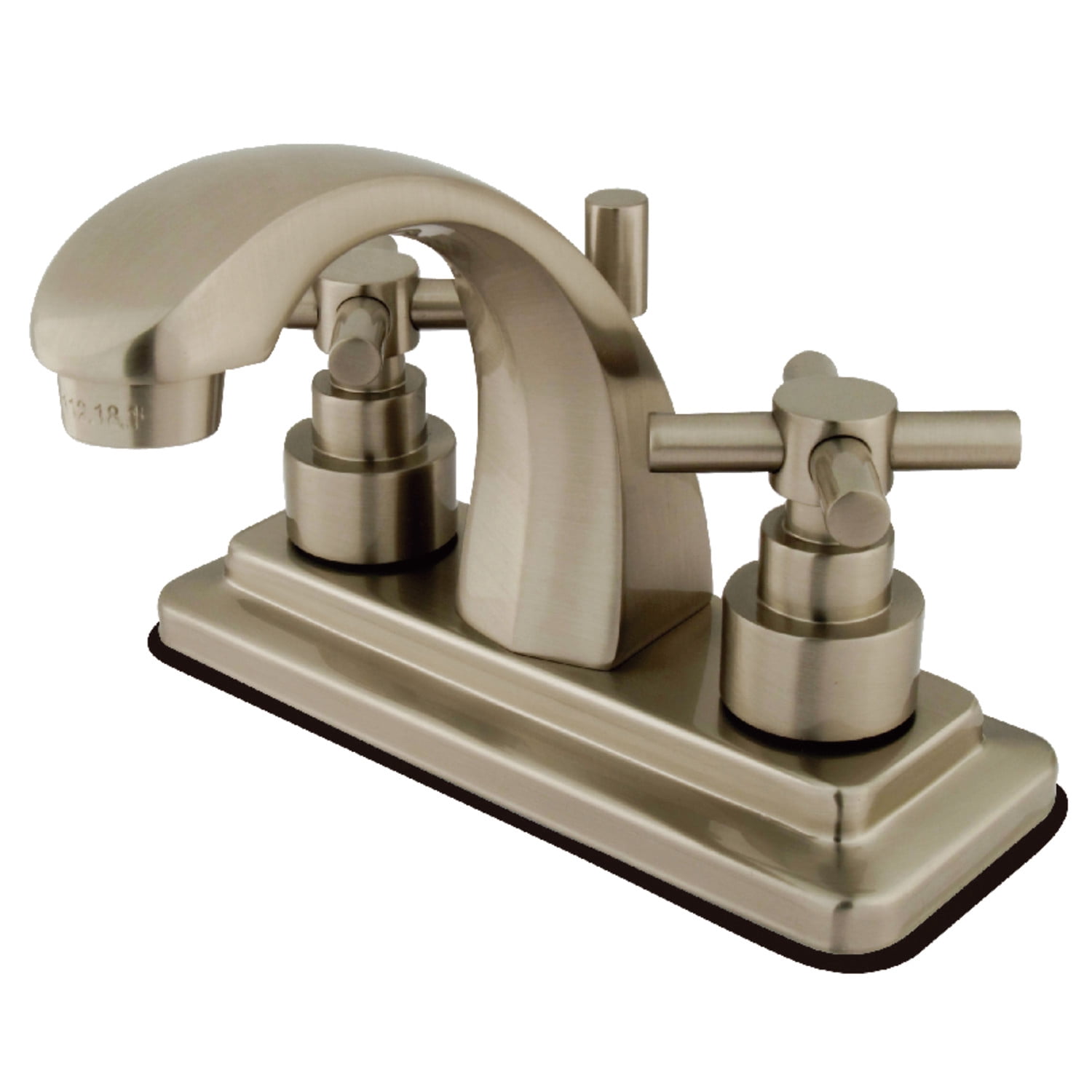 Kingston Brass Elinvar Two Handle 4" Centerset Lavatory Faucet with Brass Pop-up