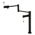 thumbnail image 1 of Kingston Brass KS4700PL Metropolitan Deck Mount Pot Filler Faucet, Matte Black, 1 of 7