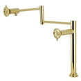 thumbnail image 1 of Kingston Brass KS4702RX Belknap Deck Mount Pot Filler Faucet, Polished Brass, 1 of 4