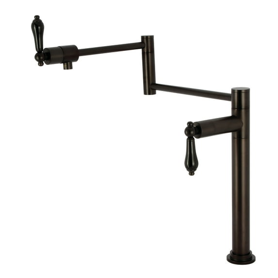 Kingston Brass KS4705PKL Duchess Deck Mount Pot Filler Faucet, Oil Rubbed Bronze