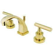 Kingston Brass KS4942CML Manhattan 8 in. Widespread Bathroom Faucet, Polished Brass
