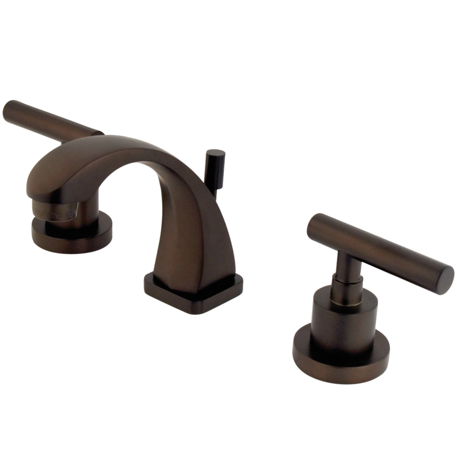 Oil Rubbed Bronze Widespread Bathroom Faucet with Drain Assembly