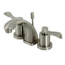 Kingston Brass KS4948DFL NuWave Widespread Bathroom Faucet, Brushed Nickel
