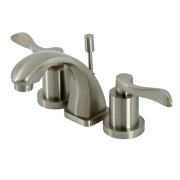 Kingston Brass KS4948DFL NuWave Widespread Bathroom Faucet, Brushed Nickel