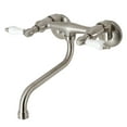 thumbnail image 1 of Kingston Brass KS515SN Wall Mount Bathroom Faucet, Brushed Nickel, 1 of 5