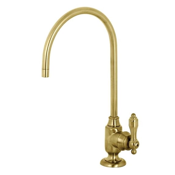 Kingston Brass KS5197TAL Tudor Single-Handle Water Filtration Faucet, Brushed Brass
