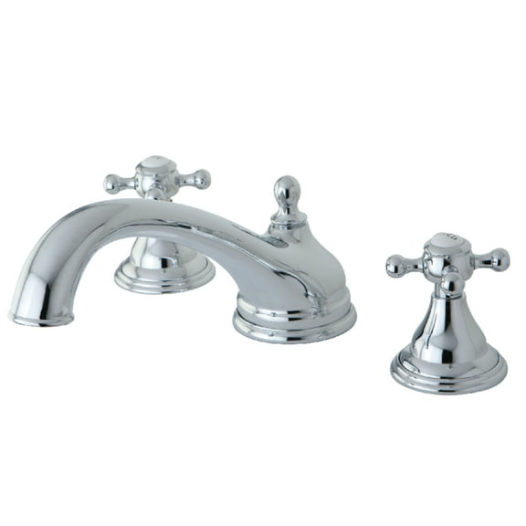 Kingston Brass KS5531BX Vintage Two-Handle Deck Mount Roman Tub Faucet, Polished Chrome