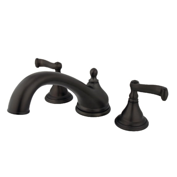 Kingston Brass KS5535FL Royale Two-Handle Deck Mount Roman Tub Faucet, Oil Rubbed Bronze