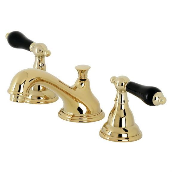 Kingston Brass KS5562PKL Duchess Widespread Bathroom Faucet with Brass Pop-Up, Polished Brass