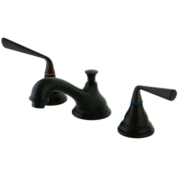 Kingston Brass KS5565ZL 8 in. Widespread Bathroom Faucet, Oil Rubbed Bronze