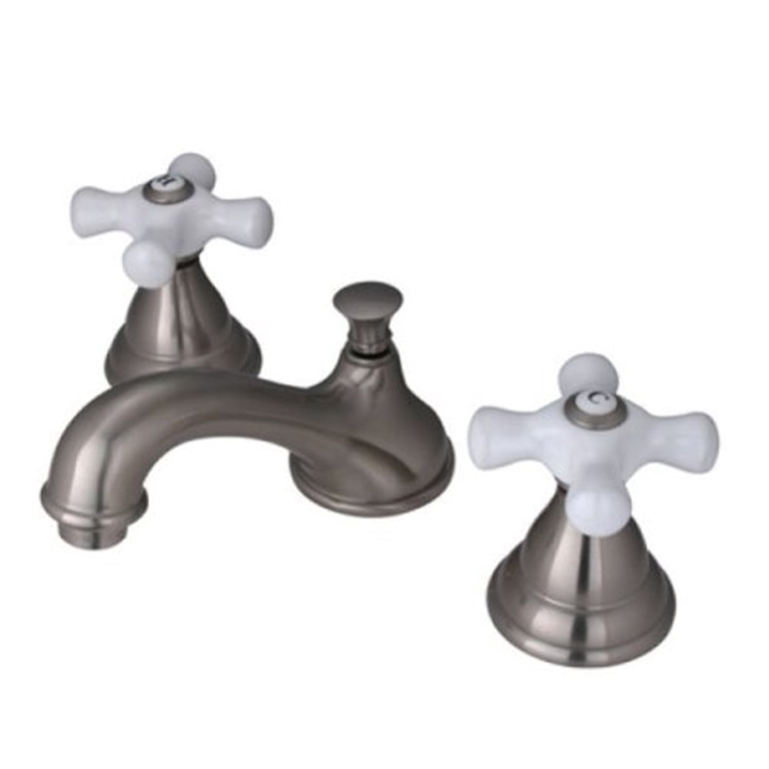 Kingston Brass Widespread Bathroom Faucets In Brushed Nickel Finish KS5568PX