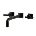 thumbnail image 1 of Kingston Brass KS6025CML Manhattan Two-Handle Wall Mount Roman Tub Faucet, Oil Rubbed Bronze, 1 of 7