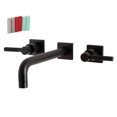 thumbnail image 1 of Kingston Brass KS6025DKL Kaiser Two-Handle Wall Mount Roman Tub Faucet, Oil Rubbed Bronze, 1 of 7
