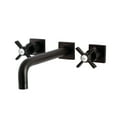 thumbnail image 1 of Kingston Brass KS6025ZX Millennium Two-Handle Wall Mount Roman Tub Faucet, Oil Rubbed Bronze, 1 of 7