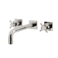 thumbnail image 1 of Kingston Brass KS6026DX Concord Two-Handle Wall Mount Roman Tub Faucet, Polished Nickel, 1 of 7