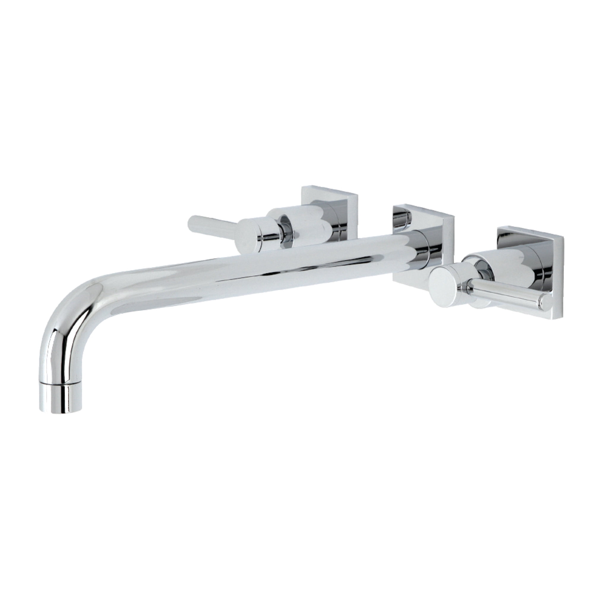 Kingston Brass KS6051DL Concord Two-Handle Wall Mount Roman Tub Faucet, Polished Chrome