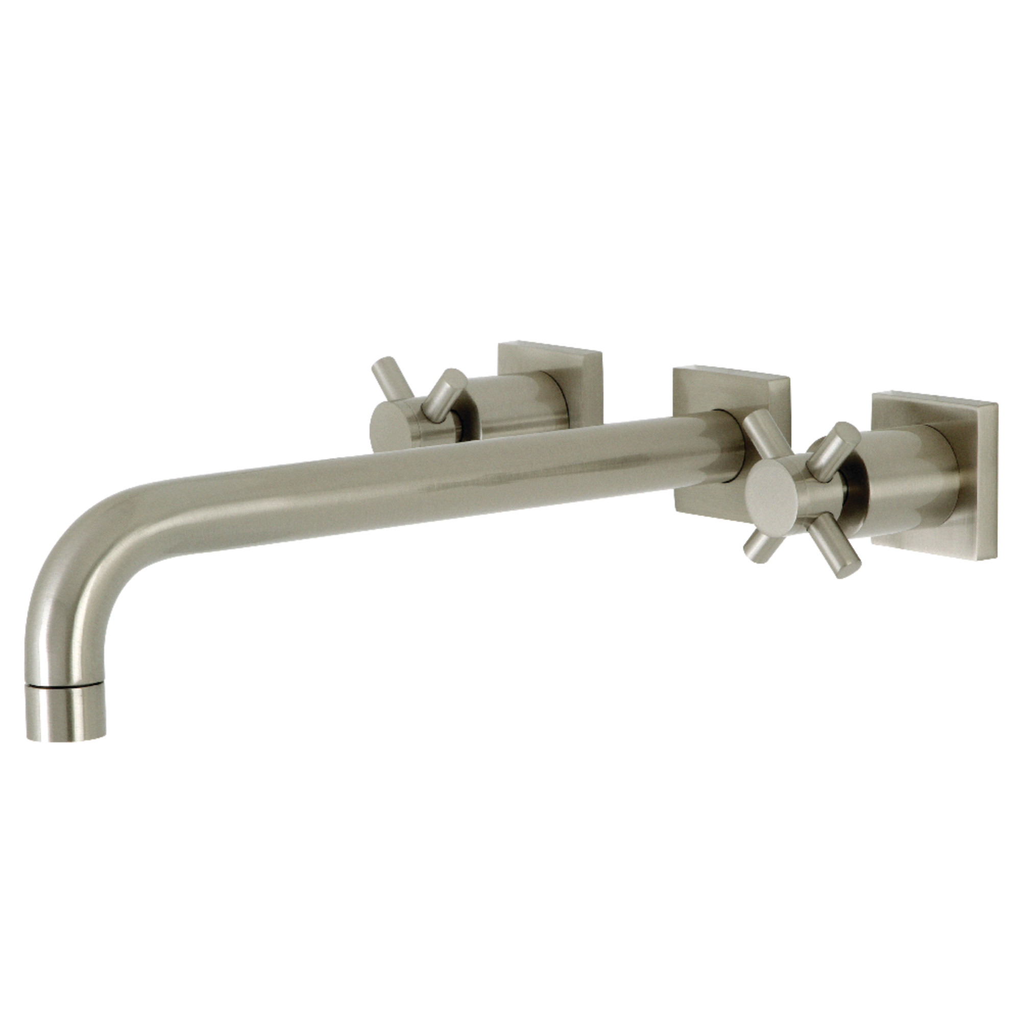 Kingston Brass KS6058DX Concord Two-Handle Wall Mount Roman Tub Faucet, Brushed Nickel