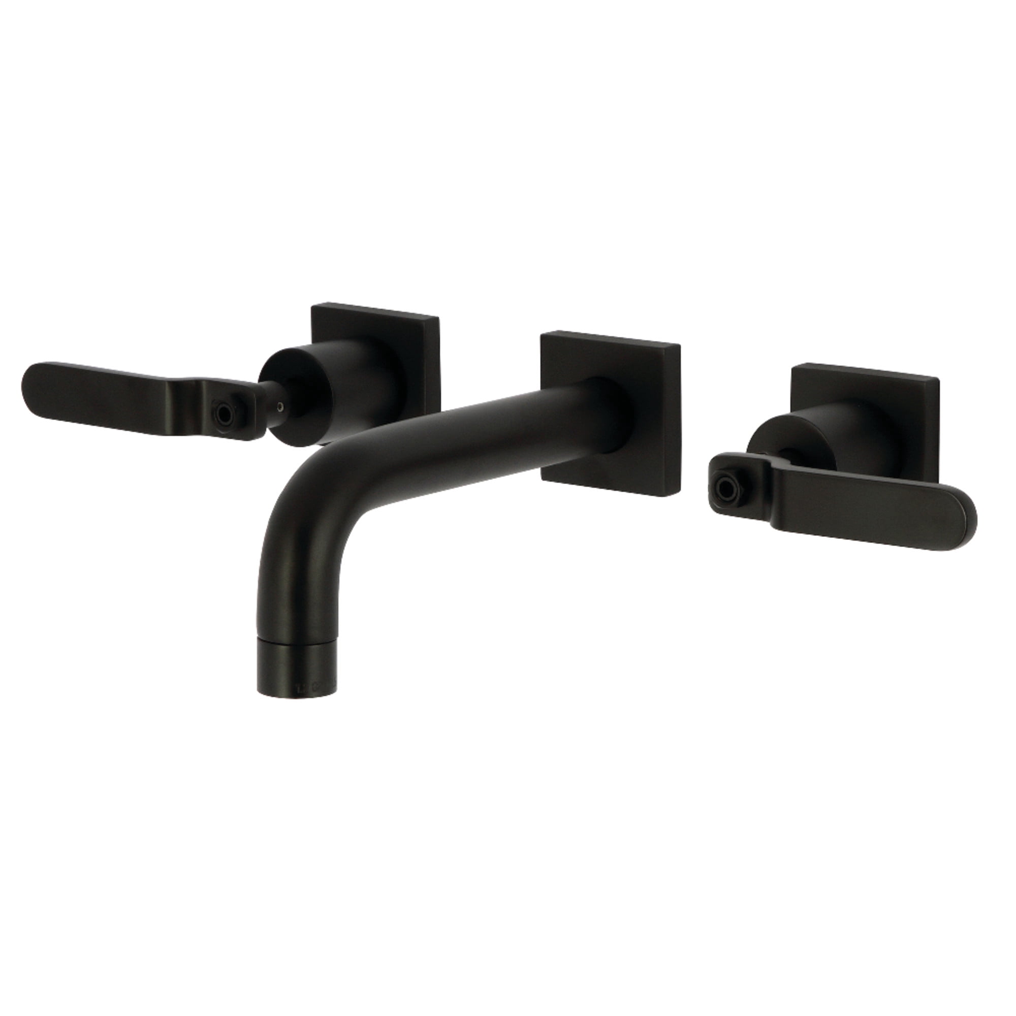 Kingston Brass KS6120KL Whitaker Double-Handle Wall Mount Bathroom Faucet, Matte Black