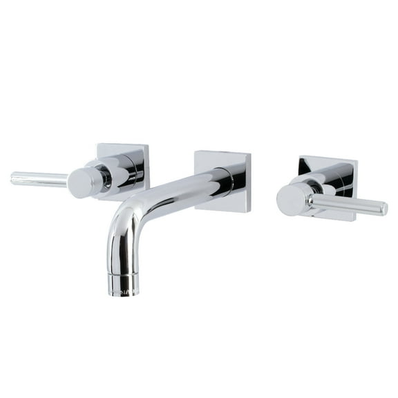 Kingston Brass KS6121DL Concord Two-Handle Wall Mount Bathroom Faucet, Polished Chrome