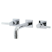 Kingston Brass KS6121DL Concord Two-Handle Wall Mount Bathroom Faucet, Polished Chrome
