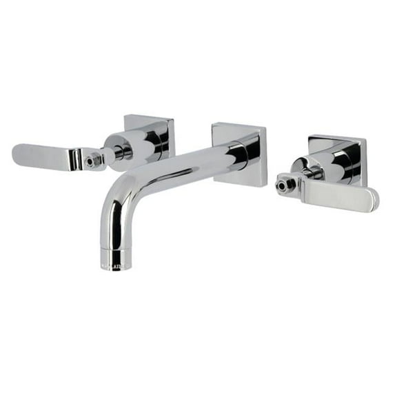 Kingston Brass KS6121KL Whitaker Two-Handle Wall Mount Bathroom Faucet, Polished Chrome