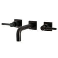 thumbnail image 1 of Kingston Brass KS6125DL Concord Double-Handle Wall Mount Bathroom Faucet, Oil Rubbed Bronze, 1 of 8